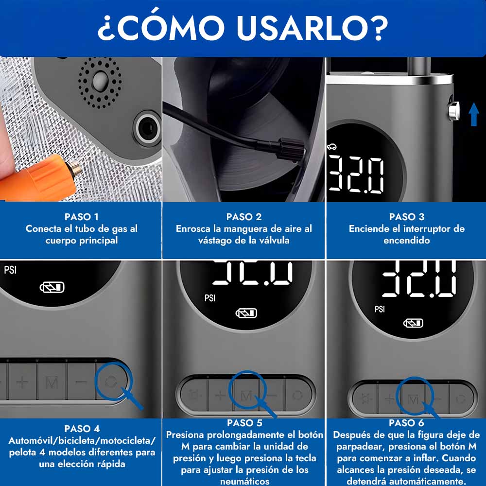 WindUp™ Bomba de aire